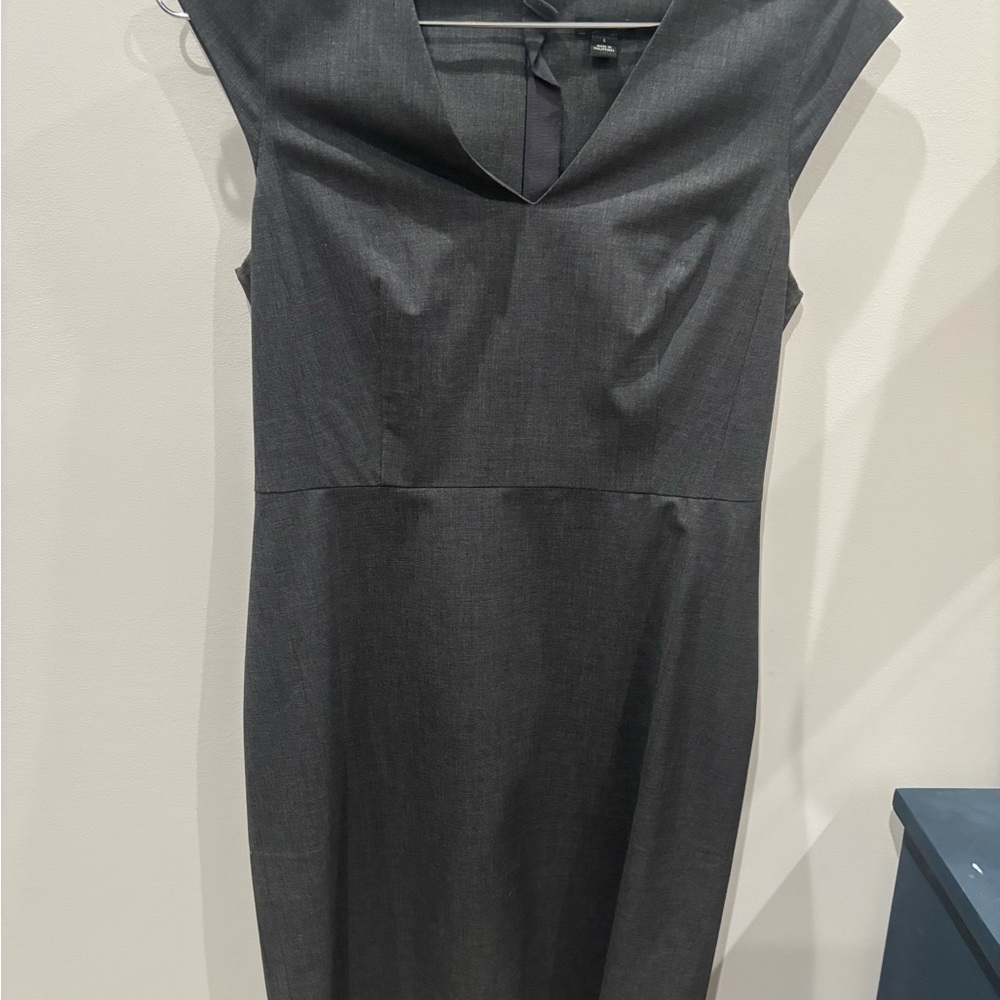 Ann Taylor Charcoal Midi Dress